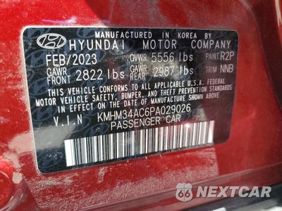 Zdjęcie 12 z 14 samochodu: 2023 HYUNDAI IONIQ 6 SEL VIN:KMHM34AC6PA029026 - miniatura