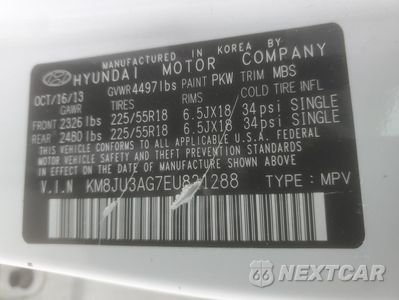 Zdjęcie 12 z 12 samochodu: 2014 HYUNDAI TUCSON GLS VIN:KM8JU3AG7EU821288 - miniatura