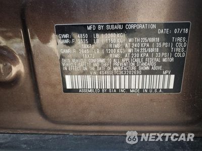 Zdjęcie 12 z 13 samochodu: 2019 SUBARU OUTBACK TOURING VIN:4S4BSETC3K3202690 - miniatura