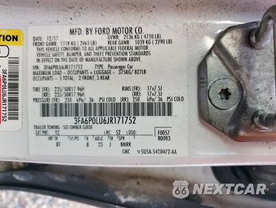 Zdjęcie 12 z 13 samochodu: 2018 FORD FUSION SE HYBRID VIN:3FA6P0LU6JR171752 - miniatura