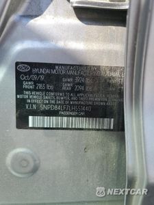 Zdjęcie 12 z 14 samochodu: 2020 HYUNDAI ELANTRA SEL VIN:5NPD84LF7LH551440 - miniatura