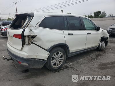 Trzecie zdjęcie samochodu z tyłu: 2017 HONDA PILOT LX VIN:5FNYF5H11HB000906 - miniatura