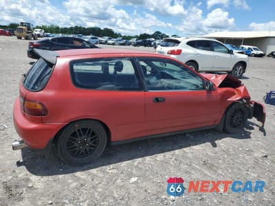 Trzecie zdjęcie samochodu z tyłu: 1993 HONDA CIVIC VX VIN:2HGEH2378PH541372 - miniatura