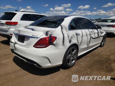 Trzecie zdjęcie samochodu z tyłu: 2015 MERCEDES-BENZ C 300 4MATIC VIN:55SWF4KB7FU066763 - miniatura