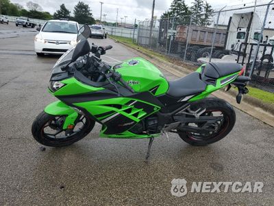 Trzecie zdjęcie samochodu z tyłu: 2014 KAWASAKI EX300 A VIN:JKAEX8A15EA005388 - miniatura