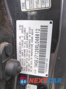 Zdjęcie 12 z 12 samochodu: 1999 HONDA CIVIC HX VIN:1HGEJ7129XL046612 - miniatura