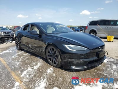 Czwarte zdjęcie samochodu z boku: 2022 TESLA MODEL S VIN:5YJSA1E56NF476116 - miniatura