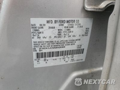 Zdjęcie 13 z 13 samochodu: 2010 FORD EDGE SEL VIN:2FMDK3JC9ABA26968 - miniatura