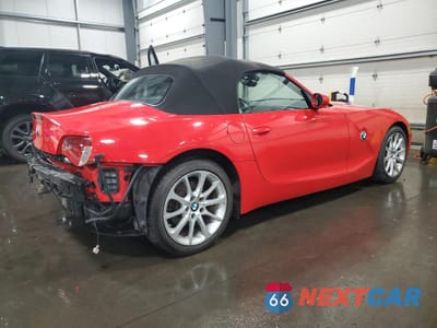 Trzecie zdjęcie samochodu z tyłu: 2008 BMW Z4 3.0 VIN:4USBU33558LW76020 - miniatura