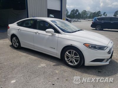 Czwarte zdjęcie samochodu z boku: 2018 FORD FUSION SE HYBRID VIN:3FA6P0LUXJR171723 - miniatura
