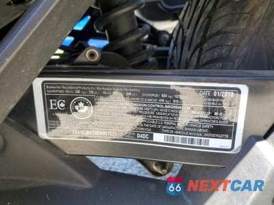 Zdjęcie 9 z 9 samochodu: 2013 CAN-AM SPYDER ROADSTER ST VIN:2BXNCBC13DV001031 - miniatura