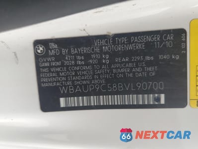 Zdjęcie 12 z 12 samochodu: 2011 BMW 128 I VIN:WBAUP9C58BVL90700 - miniatura