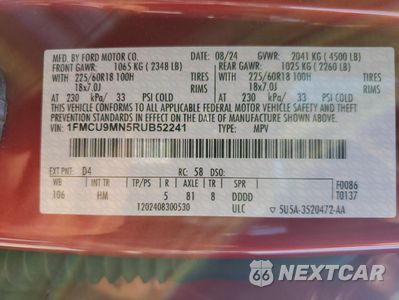 Zdjęcie 13 z 15 samochodu: 2024 FORD ESCAPE ST LINE VIN:1FMCU9MN5RUB52241 - miniatura