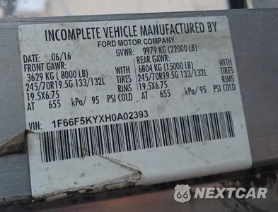 Zdjęcie 10 z 10 samochodu: 2017 FORD F59 VIN:1F66F5KYXH0A02393 - miniatura