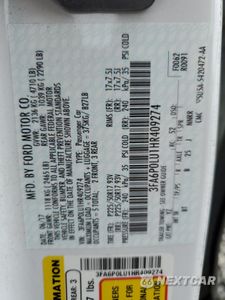 Zdjęcie 12 z 12 samochodu: 2017 FORD FUSION SE HYBRID VIN:3FA6P0LU1HR409274 - miniatura