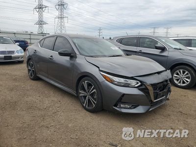 Czwarte zdjęcie samochodu z boku: 2021 NISSAN SENTRA SR VIN:3N1AB8DV6MY223029 - miniatura