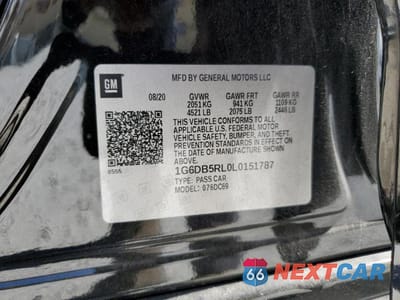 Zdjęcie 12 z 12 samochodu: 2020 CADILLAC CT4 PREMIUM LUXURY VIN:1G6DB5RL0L0151787 - miniatura