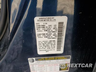 Zdjęcie 13 z 14 samochodu: 2006 INFINITI FX35 VIN:JNRAS08W76X206178 - miniatura