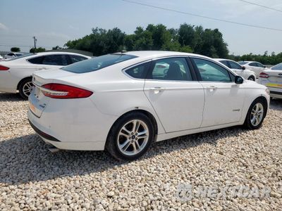 Trzecie zdjęcie samochodu z tyłu: 2018 FORD FUSION SE HYBRID VIN:3FA6P0LUXJR171575 - miniatura