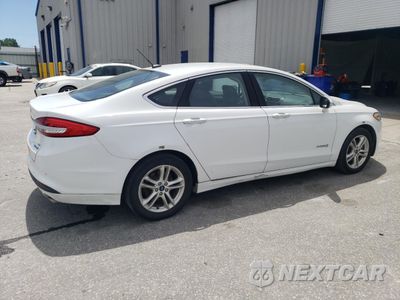 Trzecie zdjęcie samochodu z tyłu: 2018 FORD FUSION SE HYBRID VIN:3FA6P0LU2JR278748 - miniatura