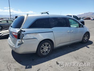 Trzecie zdjęcie samochodu z tyłu: 2011 HONDA ODYSSEY EXL VIN:5FNRL5H60BB071384 - miniatura