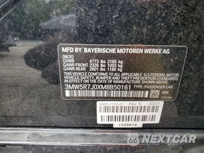 Zdjęcie 12 z 12 samochodu: 2021 BMW 330XI VIN:3MW5R7J0XM8B50161 - miniatura