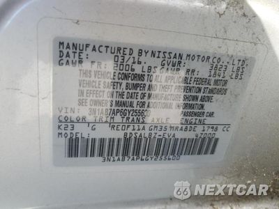 Zdjęcie 12 z 12 samochodu: 2016 NISSAN SENTRA S VIN:3N1AB7AP6GY255600 - miniatura
