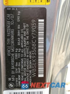 Zdjęcie 12 z 13 samochodu: 2008 BMW M6 VIN:WBSEK93508CY79059 - miniatura