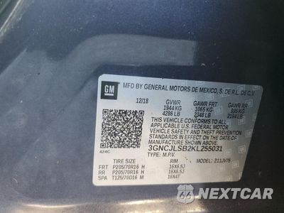 Zdjęcie 13 z 13 samochodu: 2019 CHEVROLET TRAX 1LT VIN:3GNCJLSB2KL255031 - miniatura