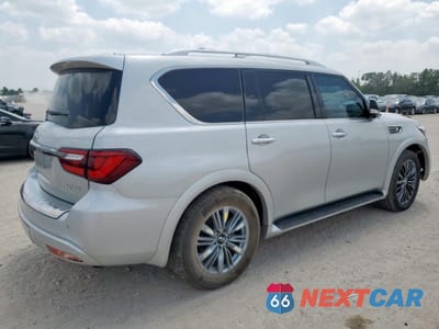 Trzecie zdjęcie samochodu z tyłu: 2021 INFINITI QX80 LUXE VIN:JN8AZ2AFXM9720484 - miniatura