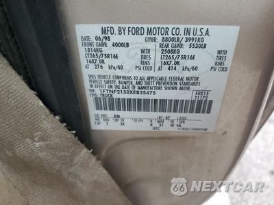 Zdjęcie 12 z 12 samochodu: 1999 FORD F250 SUPER DUTY VIN:1FTNF21S0XEB35475 - miniatura
