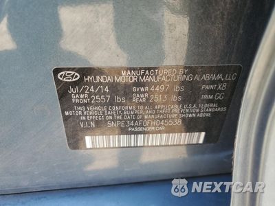 Zdjęcie 12 z 12 samochodu: 2015 HYUNDAI SONATA SPORT VIN:5NPE34AF0FH045538 - miniatura