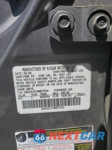 Zdjęcie 12 z 13 samochodu: 2008 INFINITI M35 BASE VIN:JNKAY01E18M607504 - miniatura