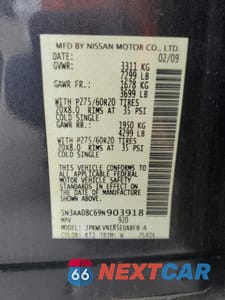 Zdjęcie 13 z 15 samochodu: 2009 INFINITI QX56 VIN:5N3AA08C69N903918 - miniatura