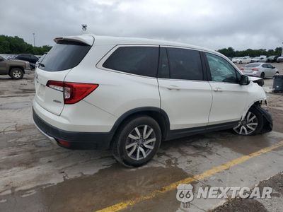 Trzecie zdjęcie samochodu z tyłu: 2019 HONDA PILOT EXL VIN:5FNYF6H55KB015313 - miniatura