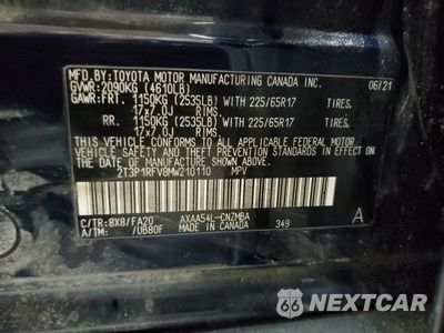 Zdjęcie 12 z 13 samochodu: 2021 TOYOTA RAV4 XLE VIN:2T3P1RFV8MW210110 - miniatura