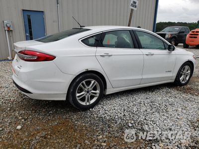 Trzecie zdjęcie samochodu z tyłu: 2018 FORD FUSION SE HYBRID VIN:3FA6P0LU8JR178458 - miniatura