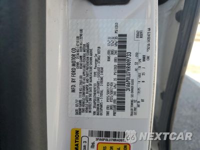 Zdjęcie 12 z 12 samochodu: 2017 FORD FUSION SE HYBRID VIN:3FA6P0LU7HR409733 - miniatura
