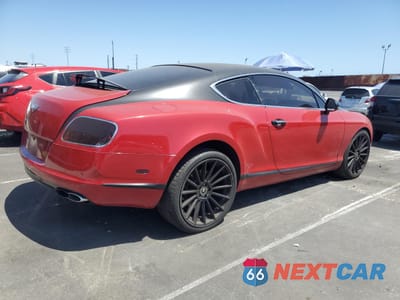 Trzecie zdjęcie samochodu z tyłu: 2013 BENTLEY CONTINENTAL GT V8 VIN:SCBFT7ZA2DC083685 - miniatura