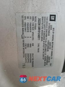 Zdjęcie 12 z 12 samochodu: 2008 CHEVROLET SILVERADO K1500 VIN:2GCEK13M181240811 - miniatura