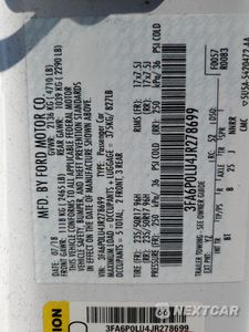 Zdjęcie 12 z 12 samochodu: 2018 FORD FUSION SE HYBRID VIN:3FA6P0LU4JR278699 - miniatura