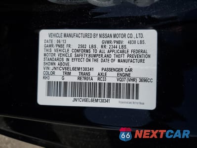 Zdjęcie 12 z 13 samochodu: 2014 INFINITI Q60 JOURNEY VIN:JN1CV6EL6EM130341 - miniatura