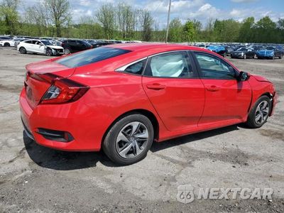 Trzecie zdjęcie samochodu z tyłu: 2019 HONDA CIVIC LX VIN:2HGFC2F65KH586297 - miniatura