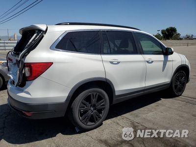 Trzecie zdjęcie samochodu z tyłu: 2021 HONDA PILOT SE VIN:5FNYF5H26MB003125 - miniatura