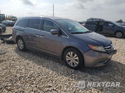 Czwarte zdjęcie samochodu z boku: 2015 HONDA ODYSSEY EXL VIN:5FNRL5H65FB034563 - miniatura
