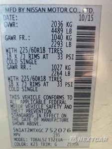 Zdjęcie 13 z 14 samochodu: 2016 NISSAN ROGUE S VIN:5N1AT2MTXGC752076 - miniatura