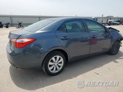 Trzecie zdjęcie samochodu z tyłu: 2016 TOYOTA COROLLA L VIN:5YFBURHE7GP485545 - miniatura