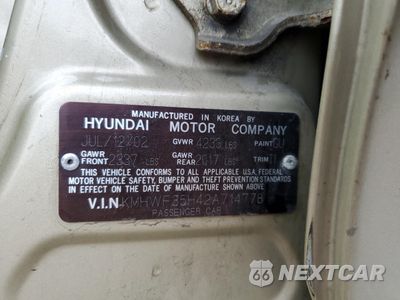Zdjęcie 12 z 12 samochodu: 2002 HYUNDAI SONATA GLS VIN:KMHWF35H42A714778 - miniatura