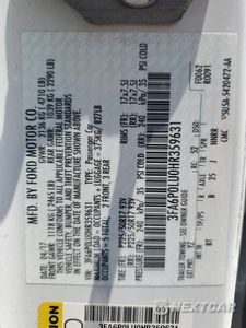 Zdjęcie 12 z 12 samochodu: 2017 FORD FUSION SE HYBRID VIN:3FA6P0LU0HR359631 - miniatura