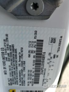 Zdjęcie 12 z 12 samochodu: 2017 FORD FUSION SE HYBRID VIN:3FA6P0LUXHR408916 - miniatura